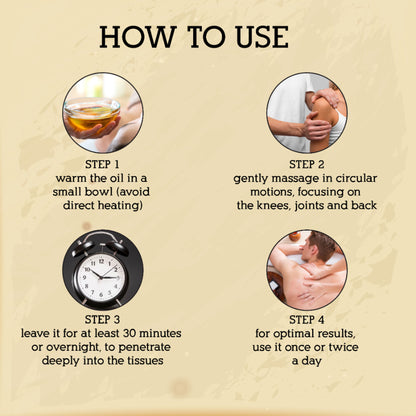 inatur Maha Narayana Ayurvedic Massage Oil with Ashwagandha & Manjistha for Body Pain Relief