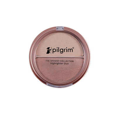 Pilgrim The Spanish Collection Highlighter Duo - Champagne Gold & Rose Gold 01