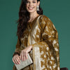 Dhiyona IE Women Ethnic Motifs Woven Design Kurta with Trousers & With Dupatta