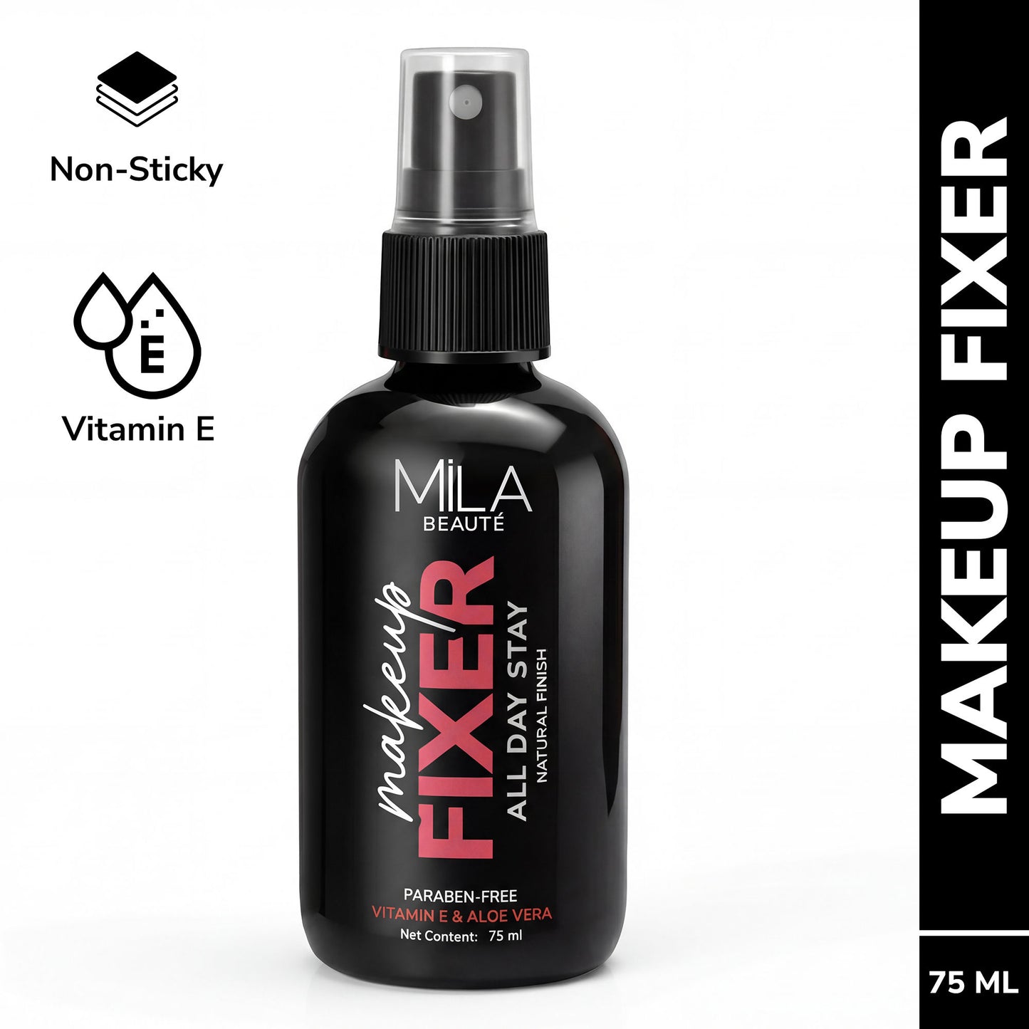 Mila Beauté Non Sticky & Long Lasting Makeup Fixer with Aloe Vera and Vitamin E