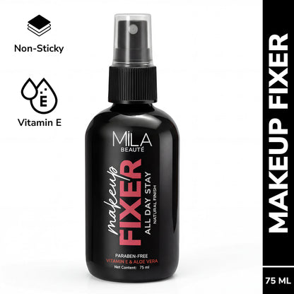 Mila Beauté Non Sticky & Long Lasting Makeup Fixer with Aloe Vera and Vitamin E