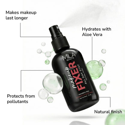 Mila Beauté Non Sticky & Long Lasting Makeup Fixer with Aloe Vera and Vitamin E