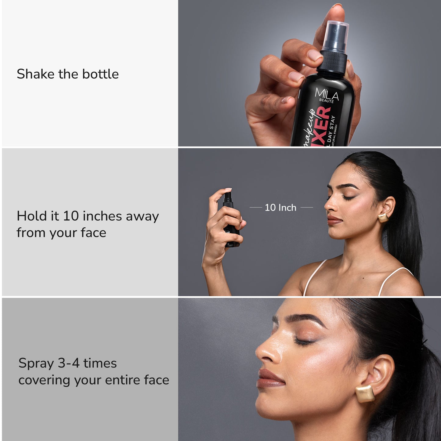Mila Beauté Non Sticky & Long Lasting Makeup Fixer with Aloe Vera and Vitamin E
