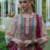 Dhiyona IE Floral Printed Mirror Work Liva A-Line Kurta with Palazzos & Dupatta