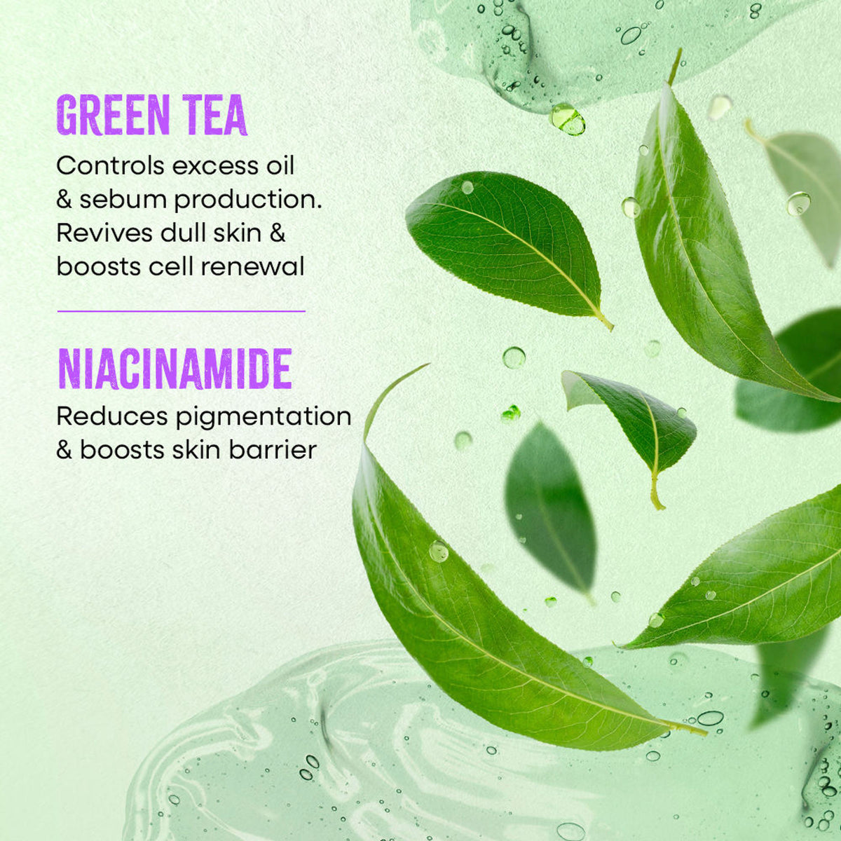 Nykaa Naturals Korean Sheet Mask Green Tea & Niacinamide For Pore Purifying
