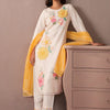 Indyancart IE Women Floral Embroidered Regular Thread Work Kurta with Trousers & With Dupatta