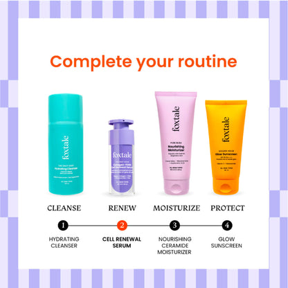 Foxtale Cell Renewal Serum - with Collagen, PDRN, PGA & Niacinamide