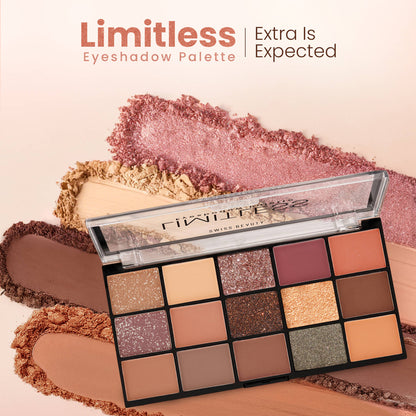 Swiss Beauty Limitless Eyeshadow Palette - Mattes, Shimmers & Metallics - 01 Stargaze