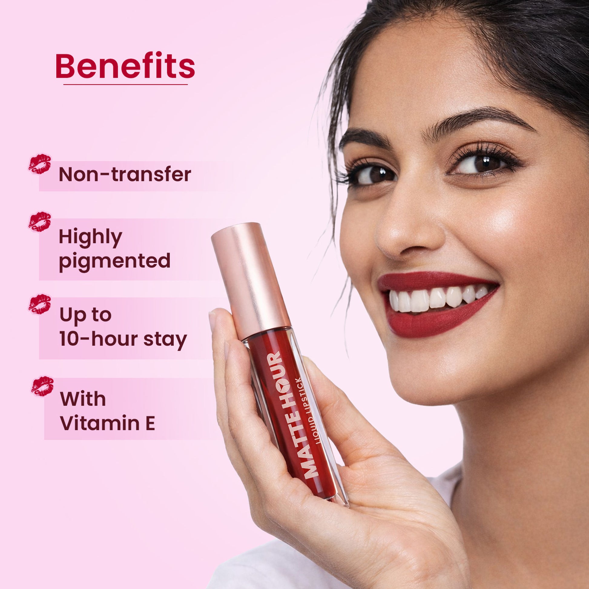 Swiss Beauty Matte Hour Waterproof Liquid Lipstick, Up To 10-Hour - 9 Cinnamon Sour