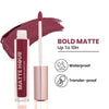 Swiss Beauty Matte Hour Waterproof Liquid Lipstick, Up To 10-Hour - 14 Mulled Merlot