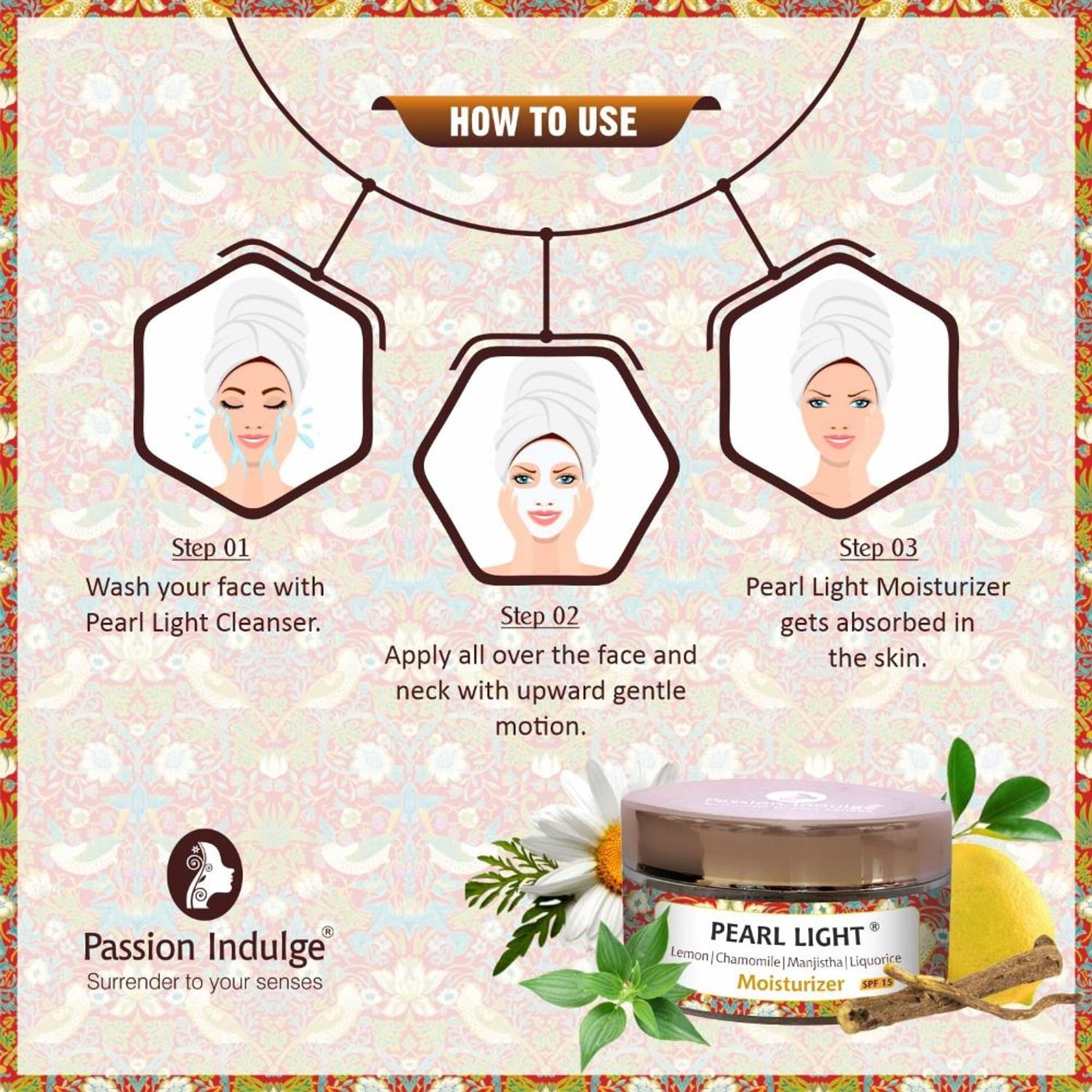 Passion Indulge Pearl Light Moisturizer for CLEAR COMPLEXION & Skin Lightening