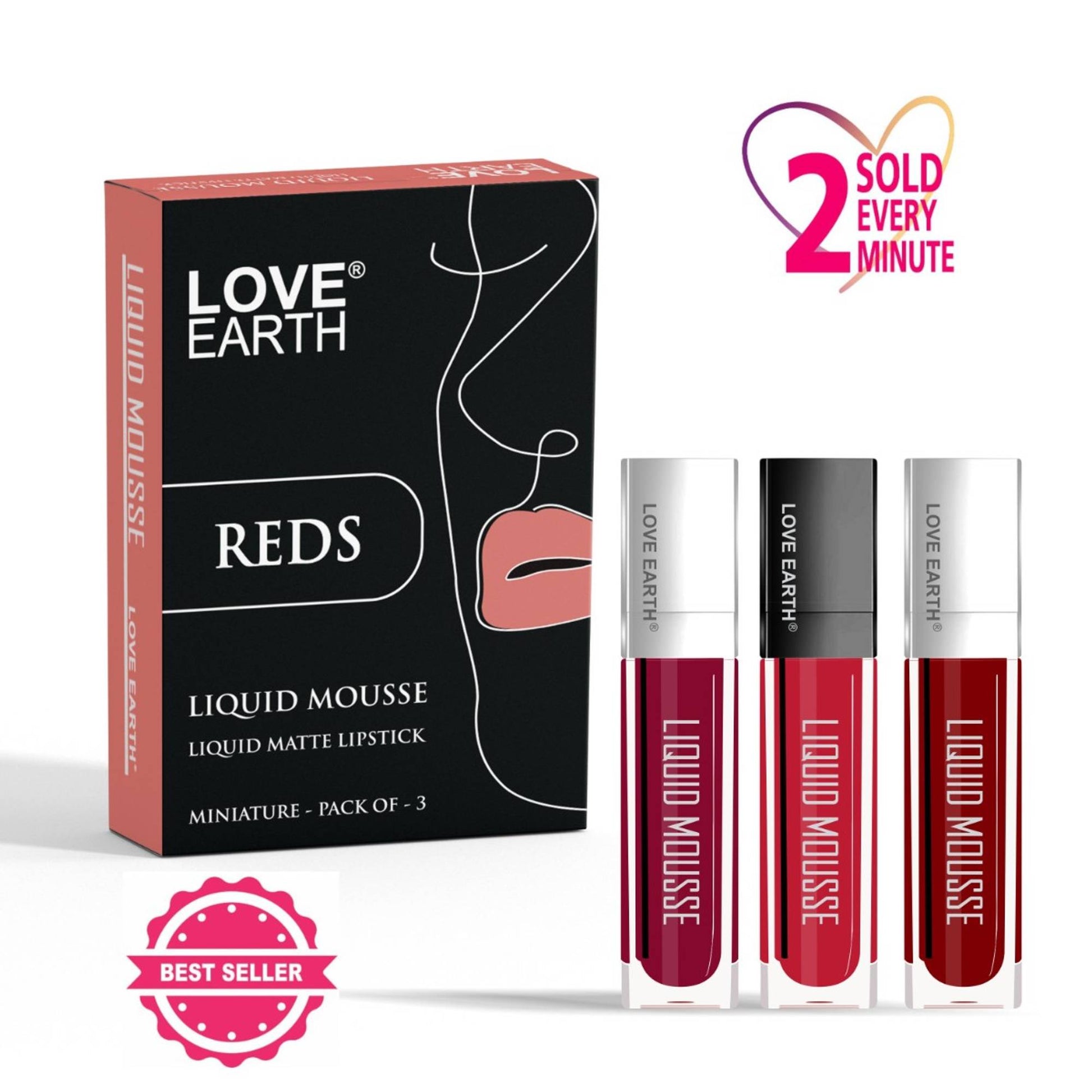 Love Earth Liquid Mousse Matte Lipstick - Reds