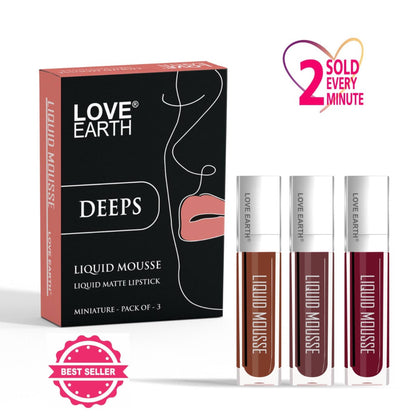Love Earth Liquid Mousse Matte Lipstick - Deeps