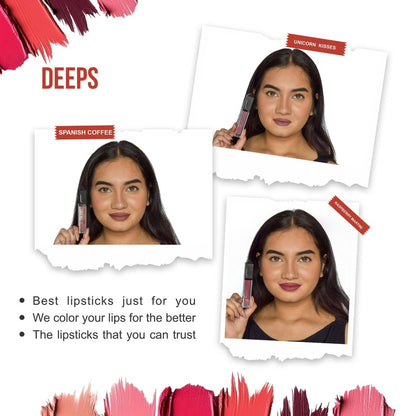 Love Earth Liquid Mousse Matte Lipstick - Deeps