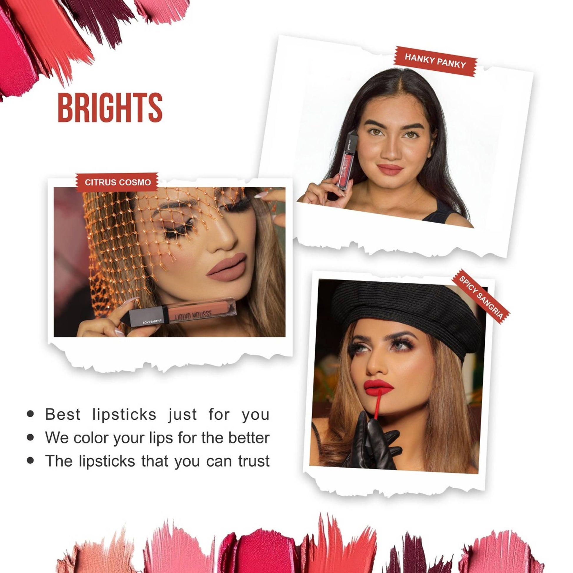 Love Earth Liquid Mousse Matte Lipstick - Brights