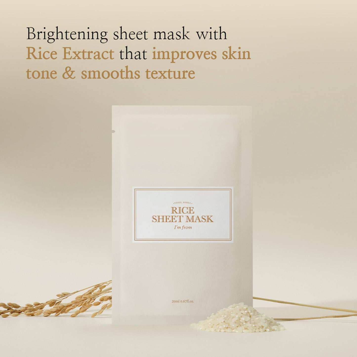 I'm From Rice Sheet Mask