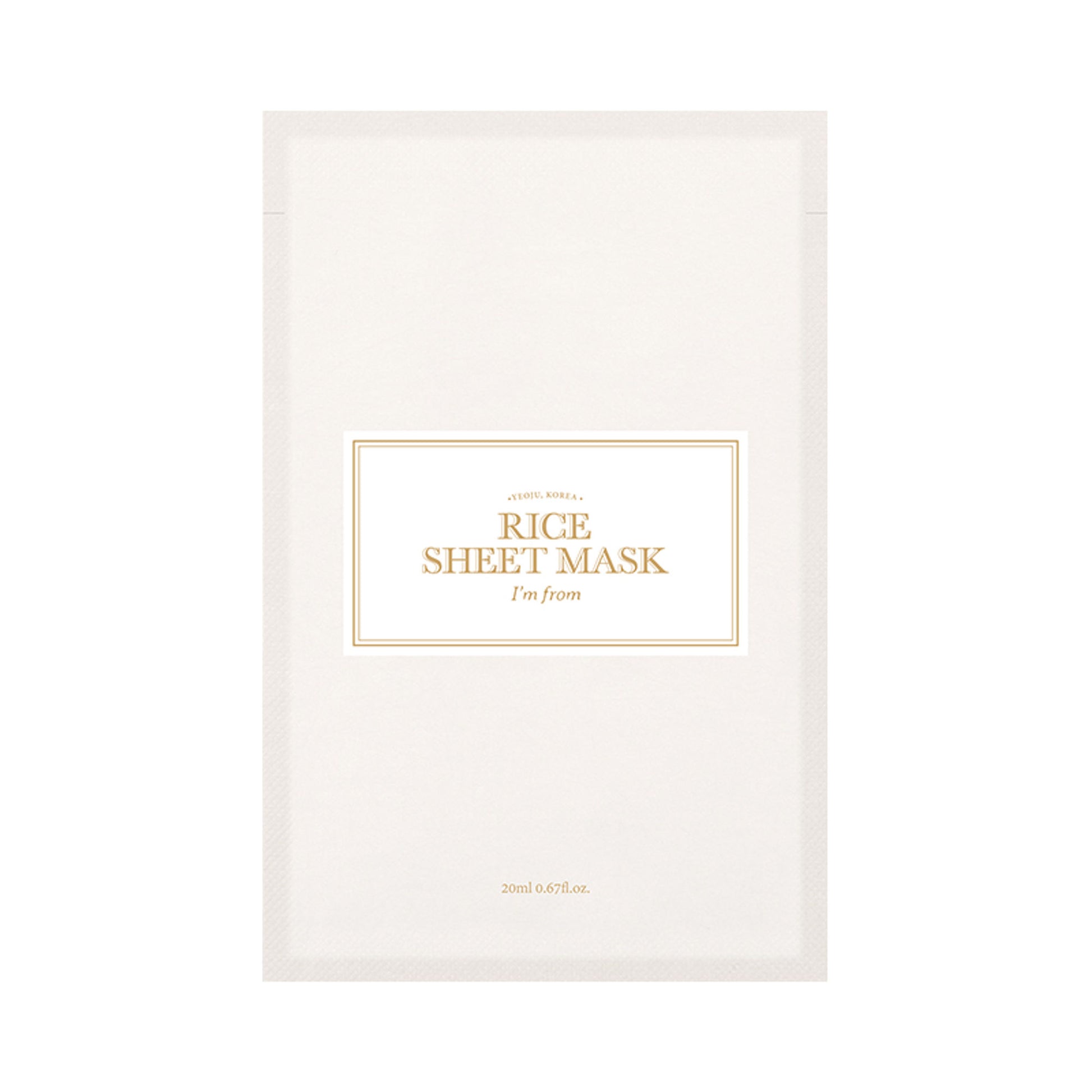 I'm From Rice Sheet Mask