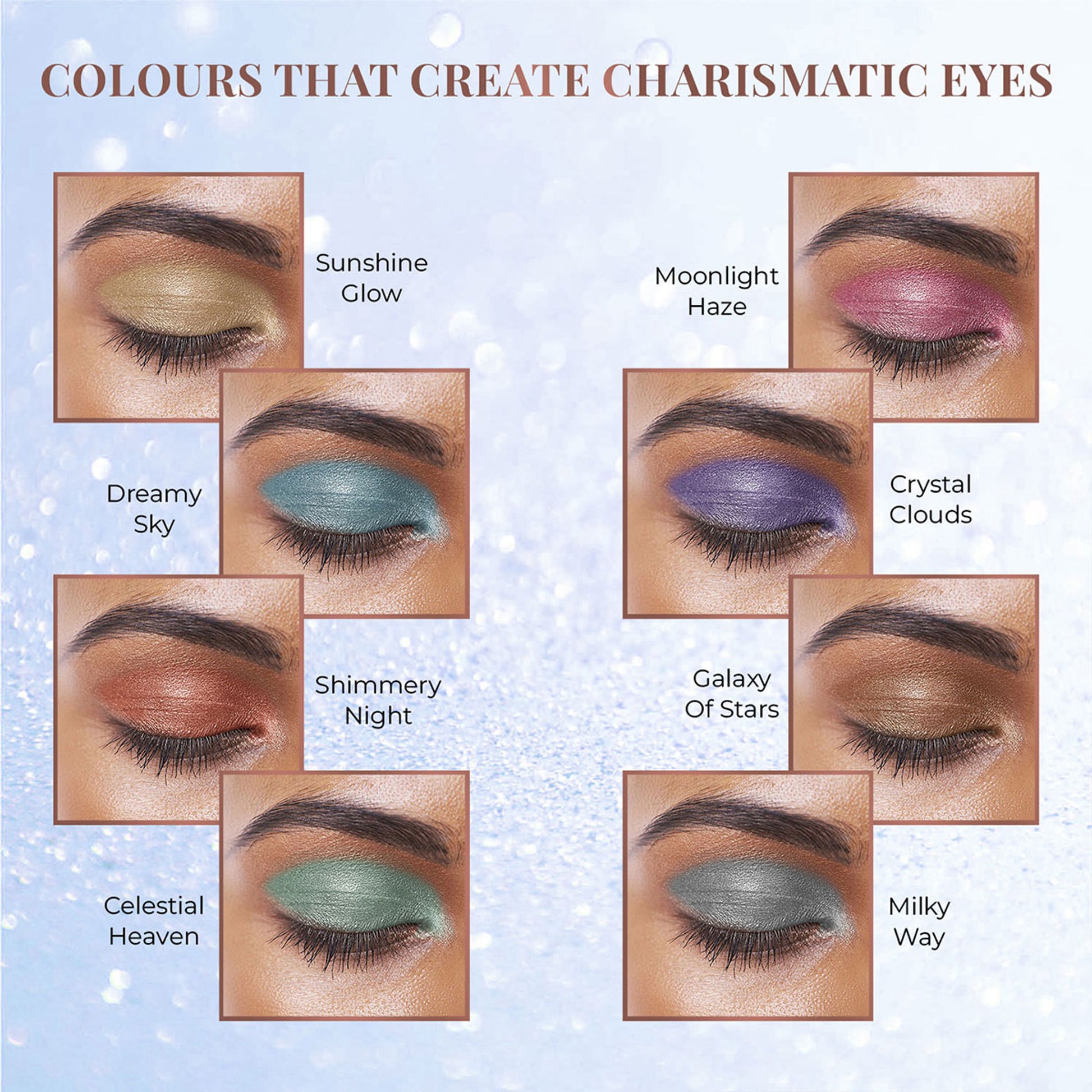Just Herbs 8 In 1 Eye Shadow Lidsticks Highly-pigmented Long-lasting Smudge-proof - Infinity-beyond