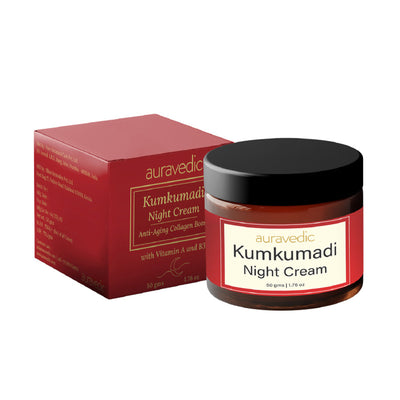Auravedic Kumkumadi Oil Retinol Night Cream With Kumkumadi Tailam Niacinamide Cream For Pigmentation