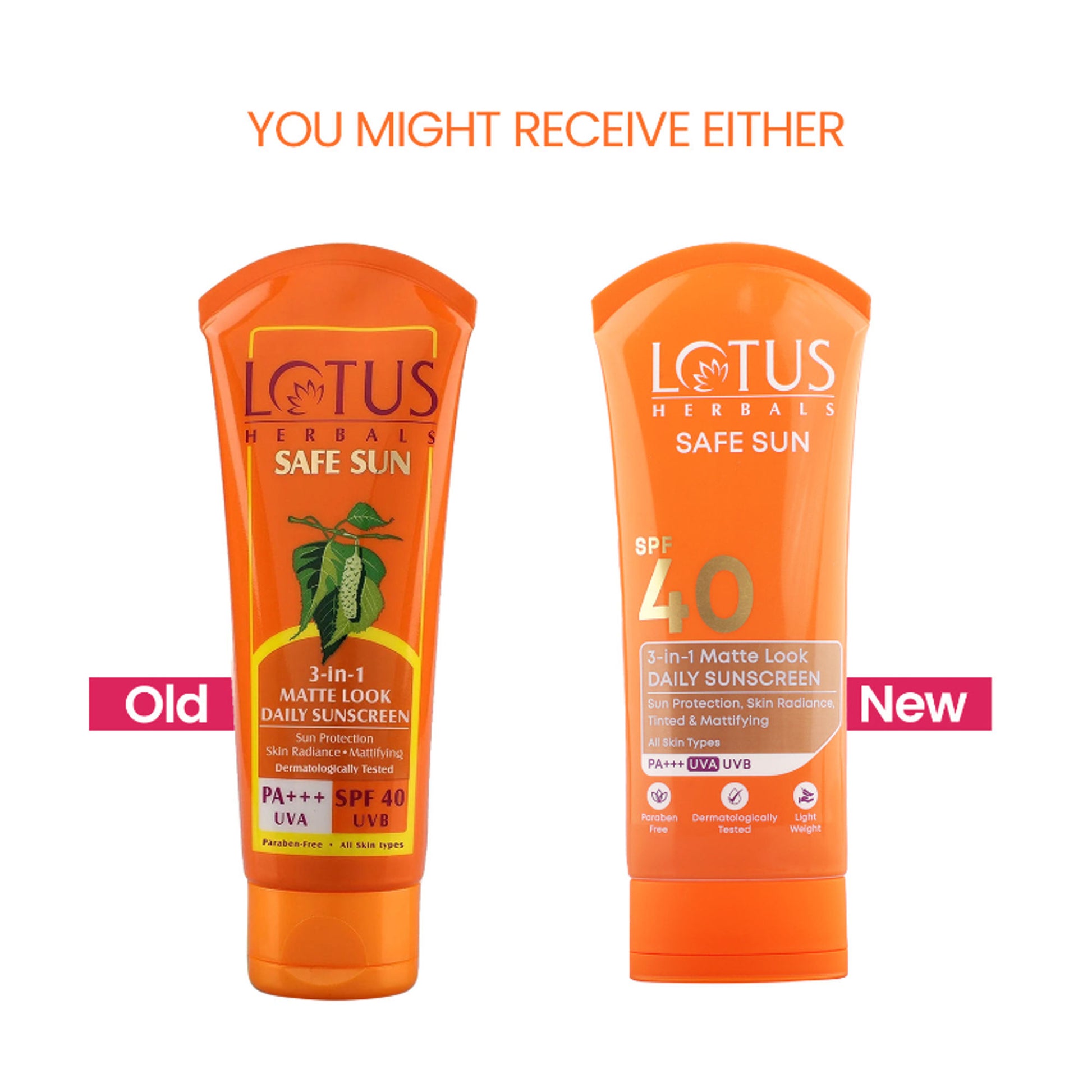 Lotus Herbals Safesun 3In1 Matte Look Tinted Sunscreen SPF 40 PA+++ In Vivo Tested Matte Finish
