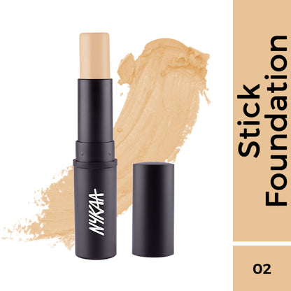 Nykaa Cosmetics SKINgenius Foundation Stick Conceal Contour & Corrector - Natural Buff 02
