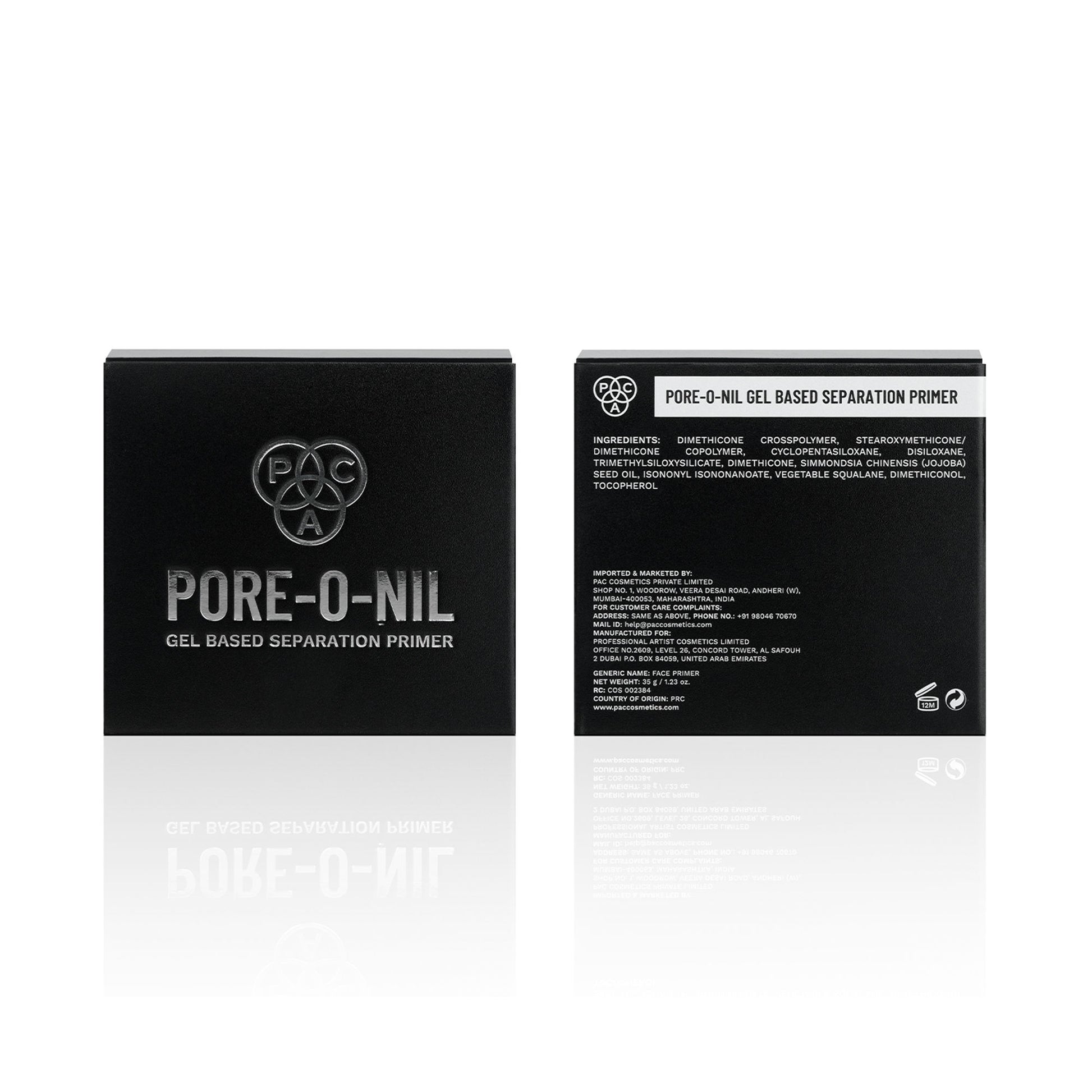 PAC Pore-O-Nill Separation Primer - Advanced Pore Minimising Gel Formula, Lightweight & Hydrating