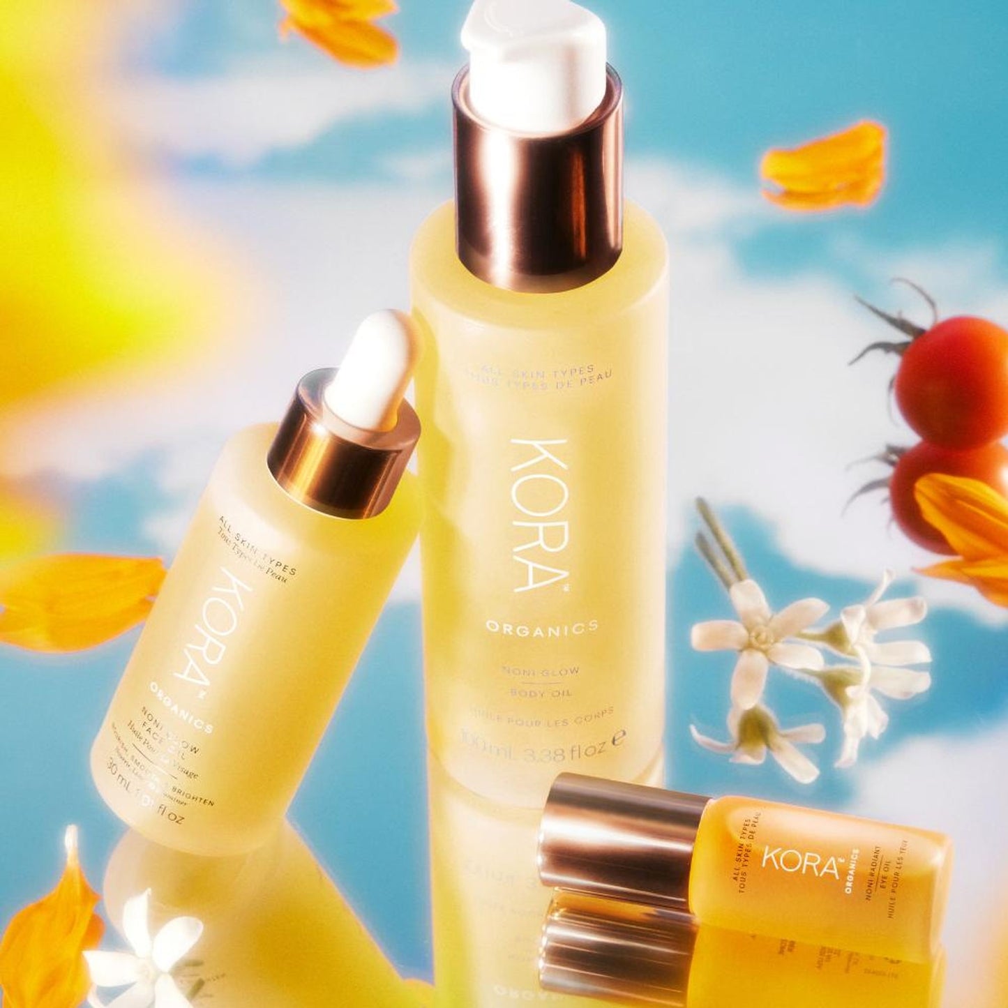 Kora Organics Noni Glow Face Oil- Nourishes Brightens Smooths With Noni Rosehip Pomegranate Seed Oil