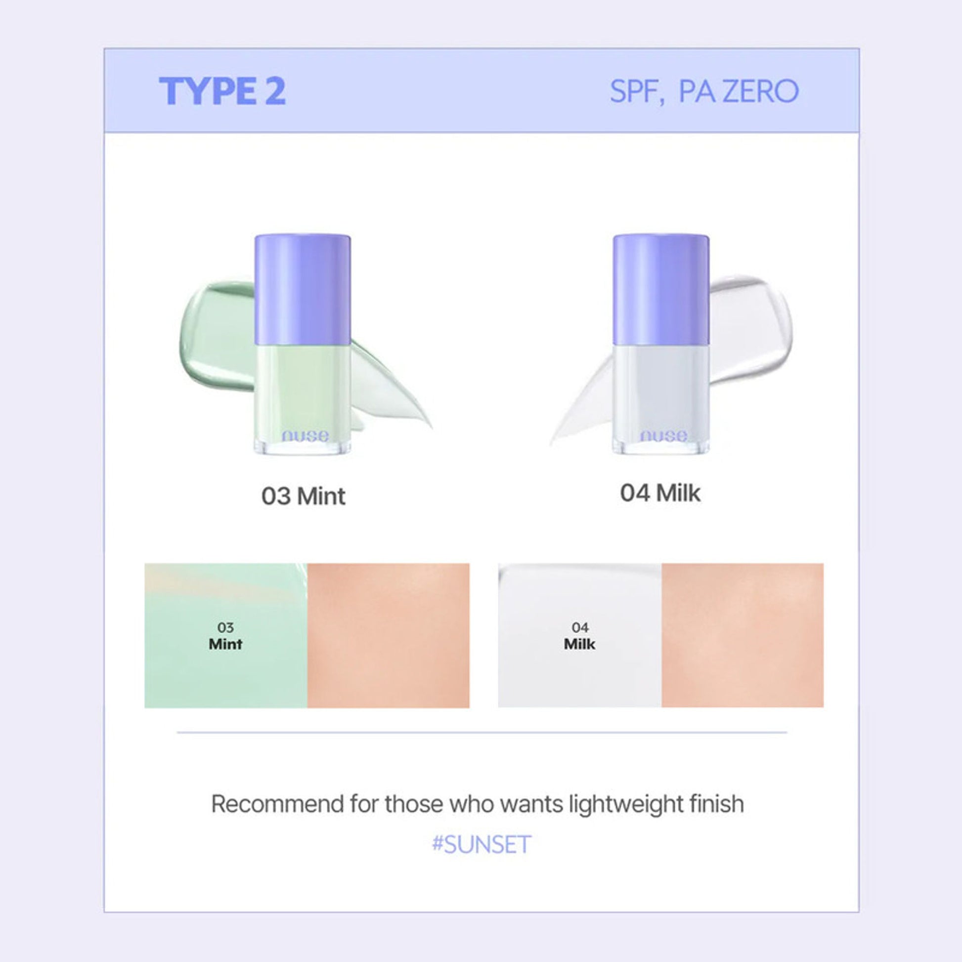 NUSE Care Tone-Up - Mint