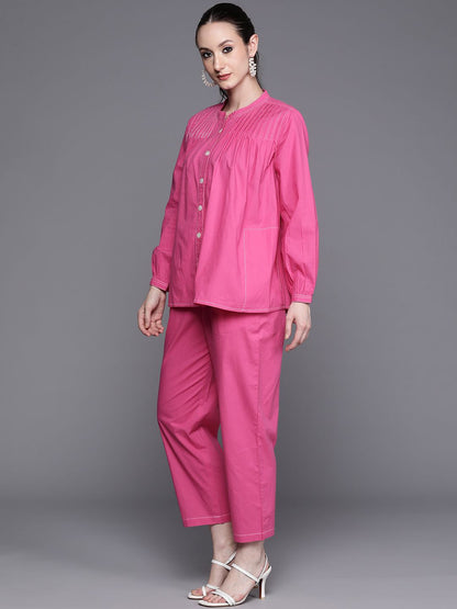 Dhiyona IE Regular Kantha Work Pure Cotton Shirt With Trousers