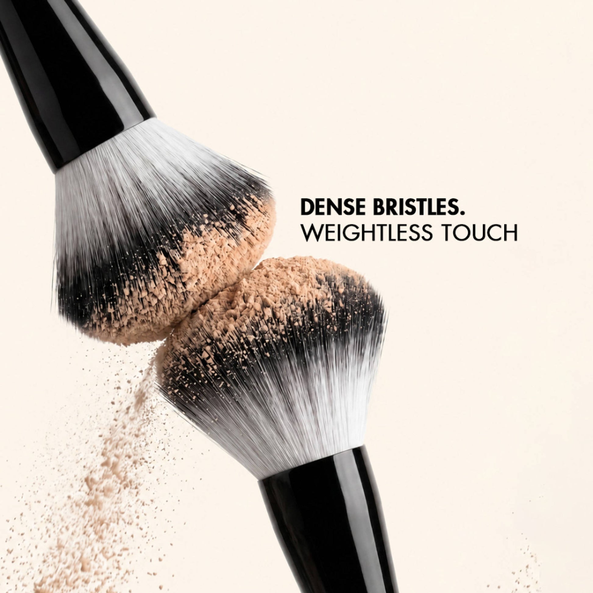 Flicka Professional Super Soft Dense Bristles Hd Finish For Face Makeup - 01 Powder Brush