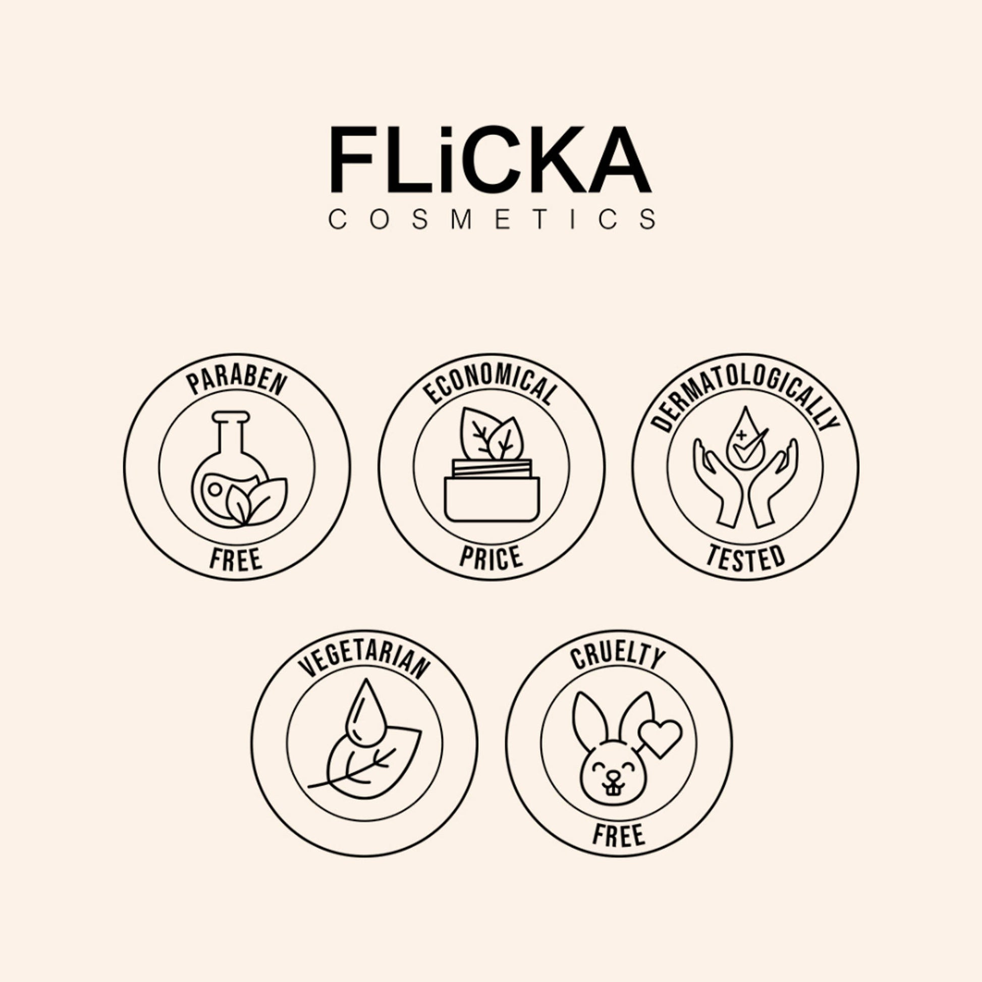 Flicka Professional Super Soft Dense Bristles Hd Finish For Face Makeup - 01 Powder Brush