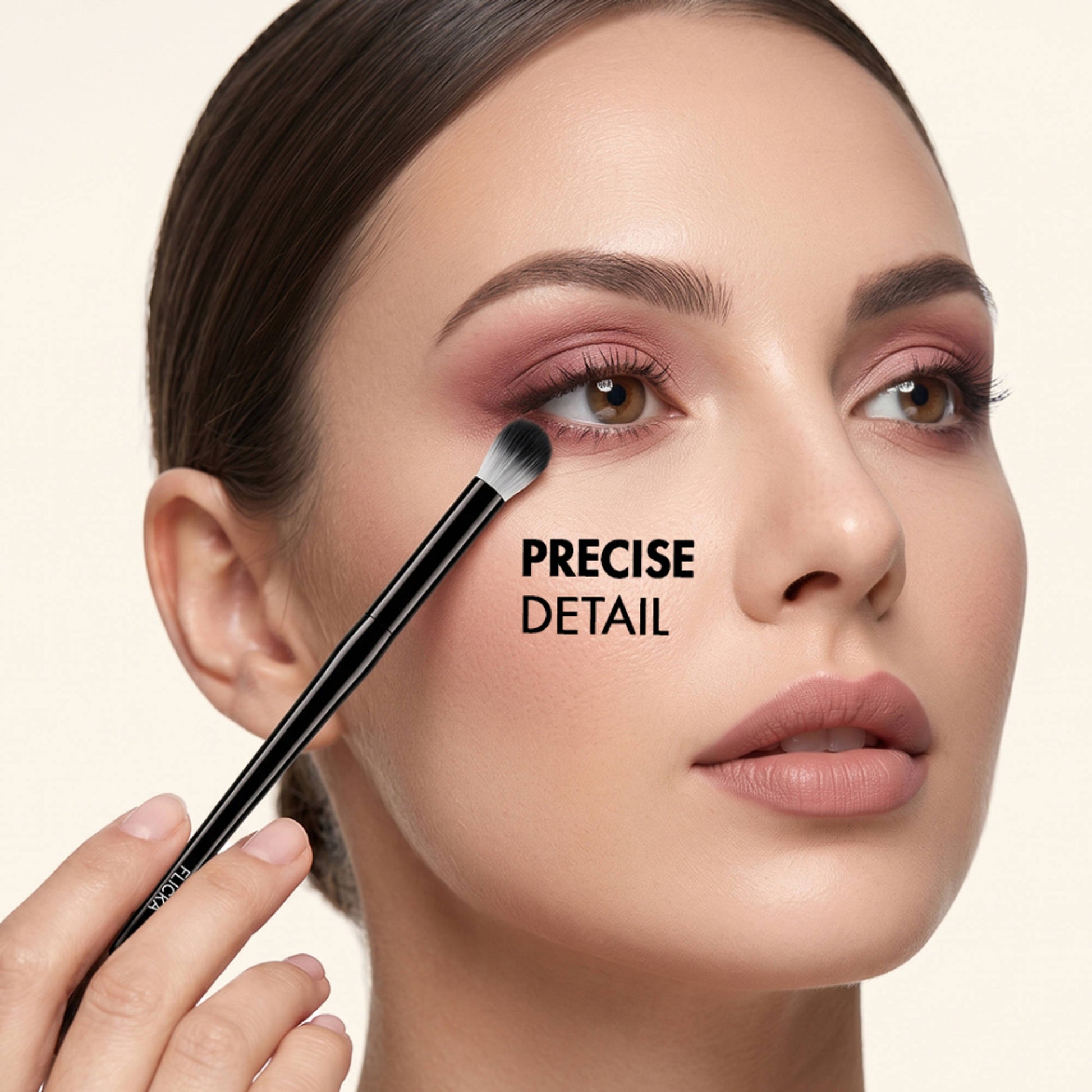 Flicka Professional Super Soft Dense Bristles Hd Finish For Eyes Makeup - 12 Eye Shadow Brush
