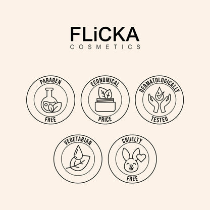 Flicka Professional Super Soft Dense Bristles Hd Finish For Eyes Makeup - 12 Eye Shadow Brush