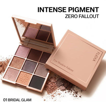 FLiCKA Eye Shadow Palette Intense Pigment Long Lasting Ultra Smooth - 01 Bridal Glam