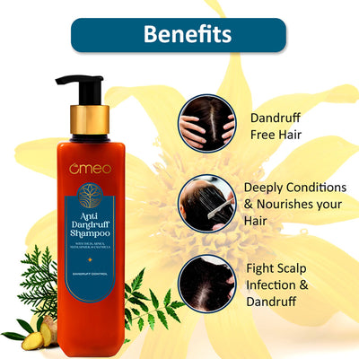 Omeo Anti Dandruff Shampoo With Green Natural Anti Dandruff Agent - Propanediol Caprylate