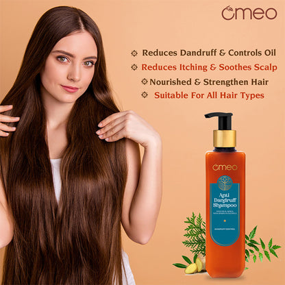 Omeo Anti Dandruff Shampoo With Green Natural Anti Dandruff Agent - Propanediol Caprylate