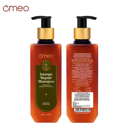 Omeo Intense Repair Shampoo With Reetha & Shikakai - Daily Use, Gentle Cleansing, Shine & Silky Hair