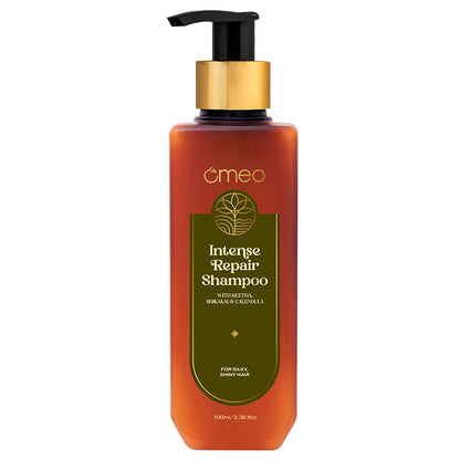 Omeo Intense Repair Shampoo With Reetha & Shikakai - Daily Use, Gentle Cleansing, Shine & Silky Hair