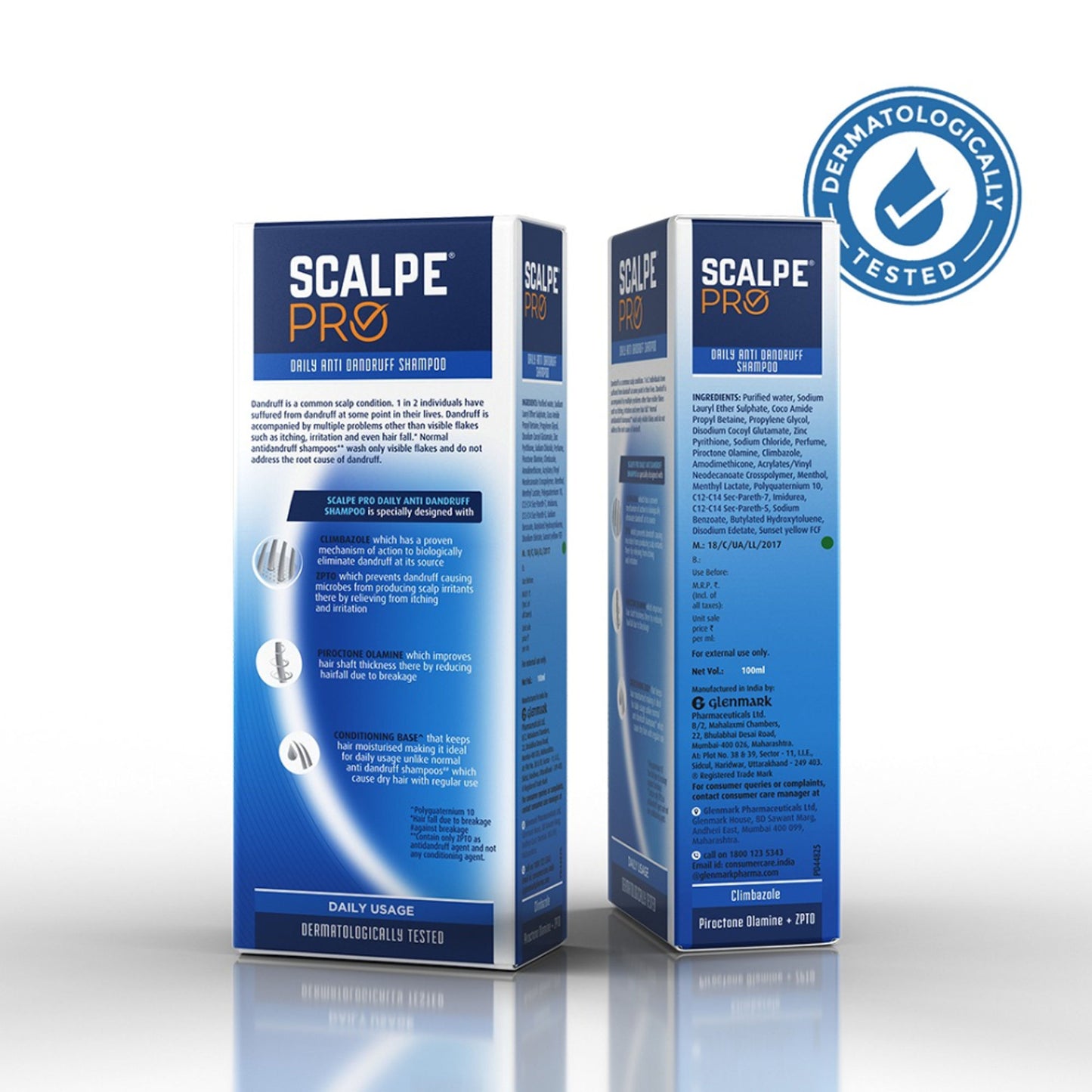 Scalpe Pro Daily Use Anti-dandruff shampoo with Climbazole & ZPTO for dandruff free scalpe