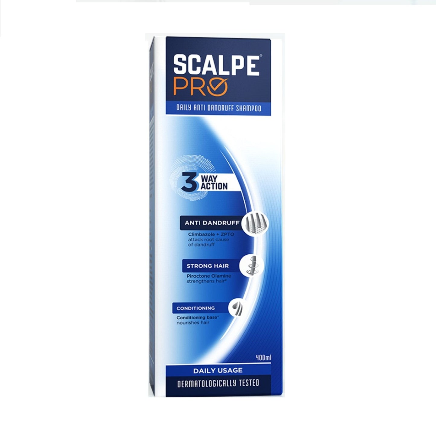Scalpe Pro Daily Use Anti-dandruff shampoo with Climbazole & ZPTO for dandruff free scalpe