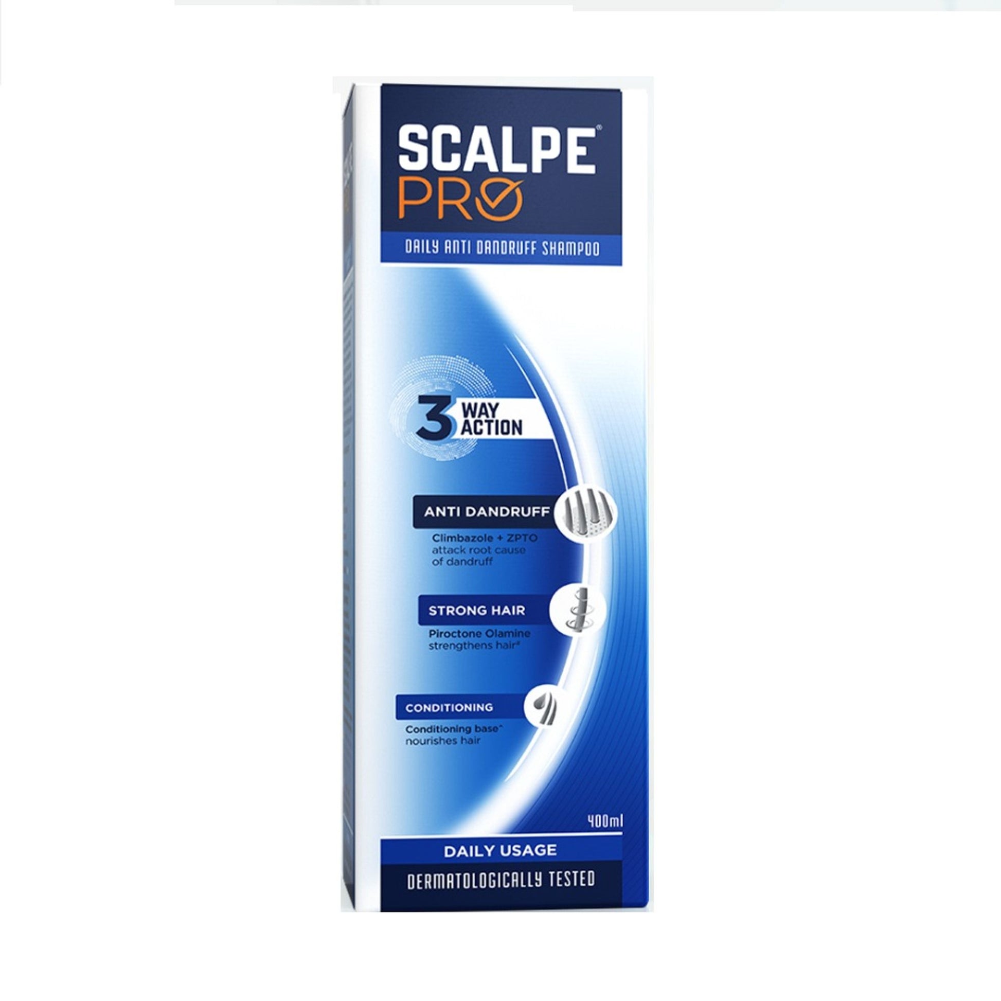 Scalpe Pro Daily Use Anti-dandruff shampoo with Climbazole & ZPTO for dandruff free scalpe