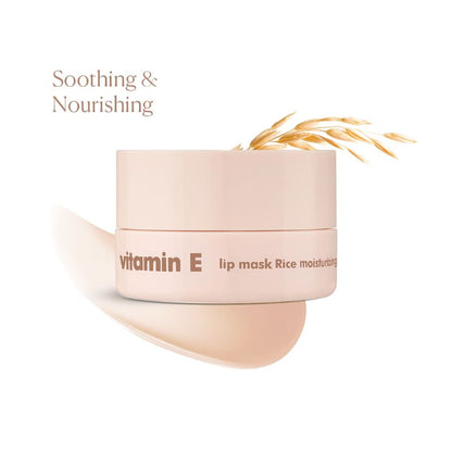 The Face Shop Vitamin Korean Lip Sleeping Mask for Dark, Dry, Pigmented Lips - Rice