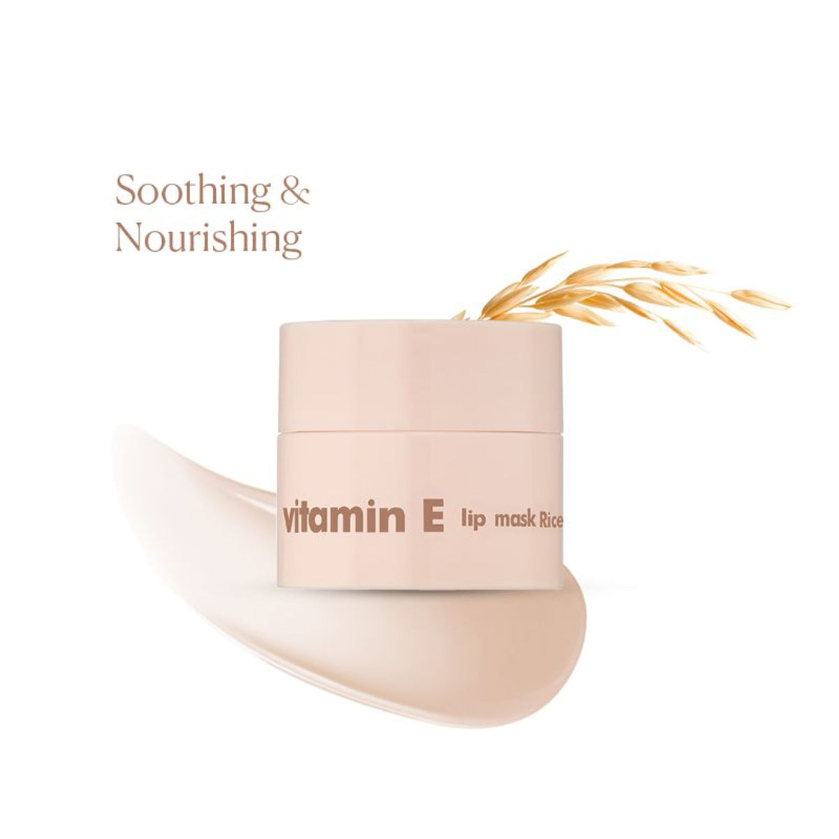 The Face Shop Vitamin Korean Mini Lip Sleeping Mask for Dark, Dry, Pigmented Lips - Rice