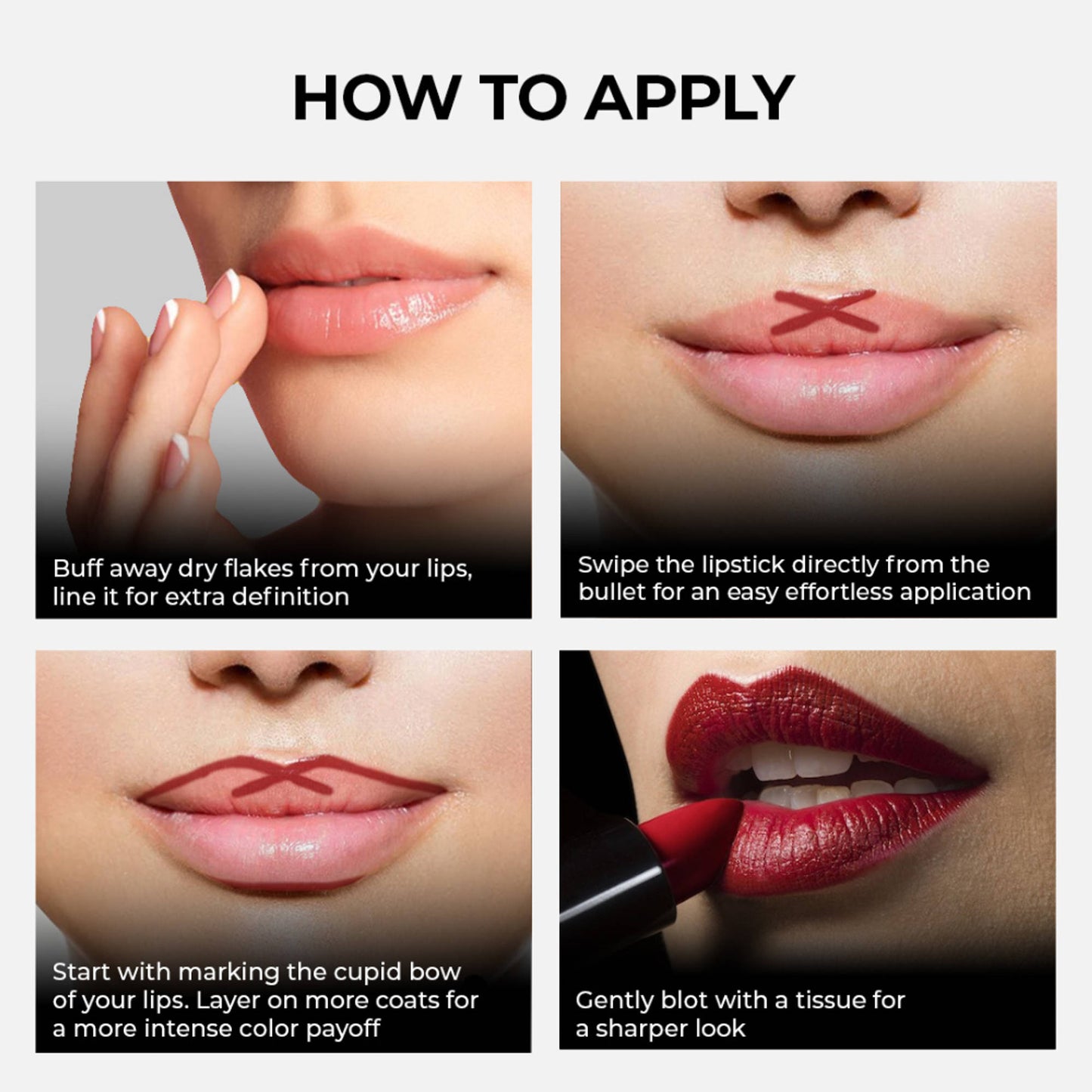 SOKU Censored Creamy Matte Lipstick - Under Age Red