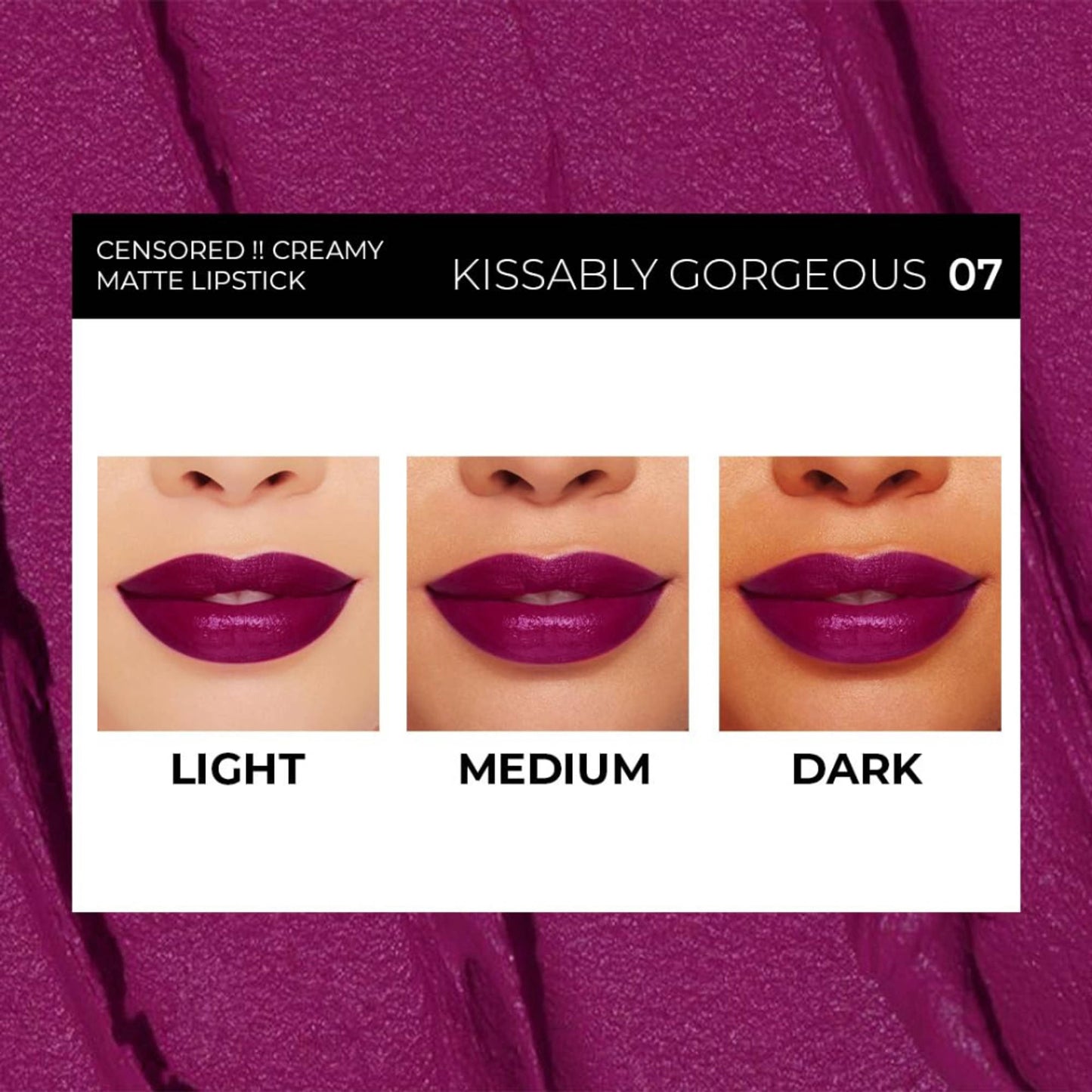 SOKU Censored Creamy Matte Lipstick - Kissably Gorgeous