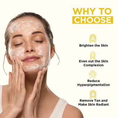 Orgatre Glow Ubtan Face Wash With Turmeric, Kojic Acid & Niacinamide For Radiant Skin