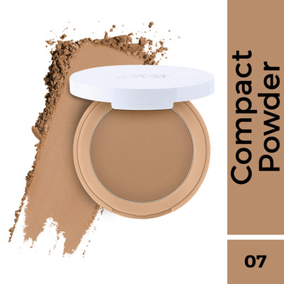 Nykaa Cosmetics All Day Matte 12HR Oil Control Face Compact Powder With SPF 15 PA ++ - Honey 07