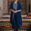 Dhiyona IE Women Ethnic Motifs Embroidered Regular Kurta with Trousers & With Dupatta