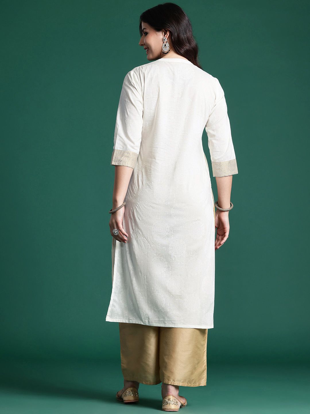 Indyancart IE Ethnic Motifs Printed Kurta