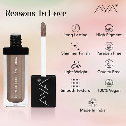 AYA Metallic Liquid Eyeshadow - 04 Sand
